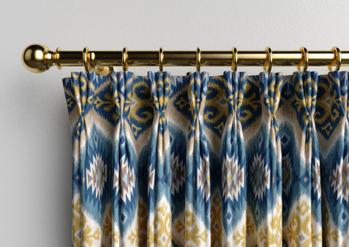 Navajo, Indigo - Made to Measure Curtains - Image 11